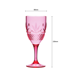<span class=keywords><strong>Verres</strong></span> <span class=keywords><strong>à</strong></span> boire en plastique de style rétro français, <span class=keywords><strong>verres</strong></span> <span class=keywords><strong>à</strong></span> <span class=keywords><strong>pied</strong></span> hauts <span class=keywords><strong>à</strong></span> motif de fruits sucrés en relief, gobelet <span class=keywords><strong>à</strong></span> <span class=keywords><strong>vin</strong></span> élégant, capacité de 14 OZ pour - Product Image 3