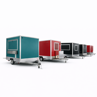 Nouvelle remorque de type conteneur pour la vente de café, hamburgers, frites, glaces, barbecue, bus de restauration mobile, conforme aux normes CE et DOT