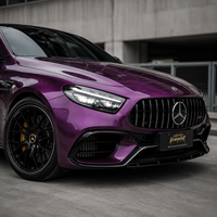 Rollo de Vinilo para Automóviles con Garantía de 8 Años, Color Morado, PET de Alto Brillo, Autoregenerable, Antiarañazos, Rollo de Película para Cambio de Color Automotriz de Carrocería Completa