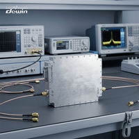 Module amplificateur RF ultra large bande Dewin 50W 2-18GHz, amplificateur de puissance à semi-conducteurs GaN SSPA, amplificateur de puissance large bande pour SATCOM et radar