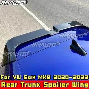 Golf MK8 Body Kit Rear Roof Spoiler <b>Splitter</b> Carbon Fiber Look Sport Style Roof Wing for VW Golf MK8 2020-2023 Car Accessories - Product Image 3
