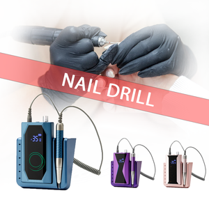 Machine à ongles sans fil 60W, 40000 tr/min, rechargeable, en acier inoxydable, lime électrique portable pour salon - Product Image 1