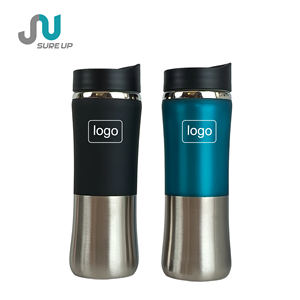 Thermos en acier inoxydable de 350 ml avec bouton de verrouillage et couvercle à boire directement, tasse de voyage à double paroi isolée, sans BPA - Product Image 4