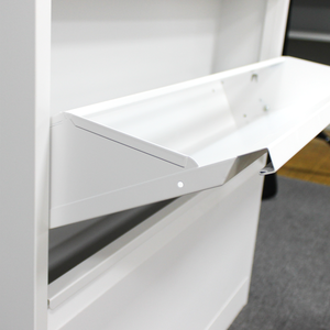 Zapatero moderno para el hogar, estante de acero extensible convertible, armario duradero de <span class=keywords><strong>madera</strong></span> <span class=keywords><strong>MDF</strong></span> portátil para muebles de sala de estar - Product Image 6