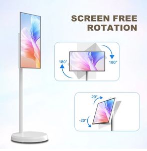 Được xây dựng trong pin màn hình phẳng 21.5-inch 4 + 64GB trắng di động di động thông minh di động TV - Product Image 3