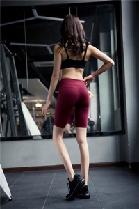 Nueva llegada de la alta elástico No-sensación de pantalones cortos de gimnasio bien de Sexy deportes corto para las mujeres - Product Image 2