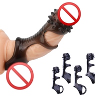 Anneau pénien en TPE écologique pour homme, extension de gaine, outil BDSM, godemiché pour stimulation du point G, jouets sexuels pour adultes