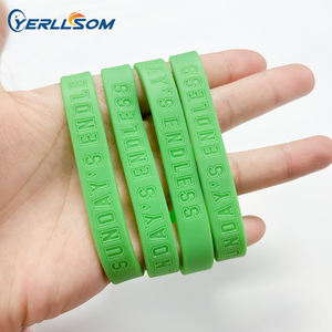 नए पेशेवर कस्टम उभरा टिकाऊ 15 मिमी मोटी खेल बैंड सिलिकॉन रिस्टबैंड रंग से भरे लोगो मुद्रण के साथ - Product Image 6