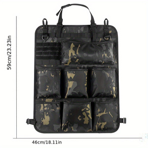 Sac de camping extérieur, accessoires de camping, trousse de toilette avec sangle réglable, organisateur de dossier de siège de voiture - Product Image 4