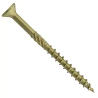 Vis à bois à tête hexagonale galvanisée Vis autotaraudeuse en acier inoxydable à tête plate pour cloison sèche Construction en bois Finition Ruspert Inch