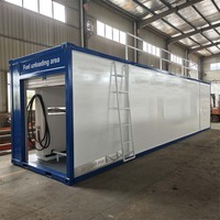 Station de ravitaillement mobile pour conteneurs de 20 pieds, directement de l'usine, avec réservoir de carburant à double paroi pour diesel et essence