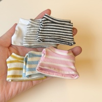 Gilet en tricot pour poupée Labubu 4.0 de 10 cm, vêtements pour mini-poupée de quatrième génération, vente en gros, gilet extensible, t-shirt, design indépendant