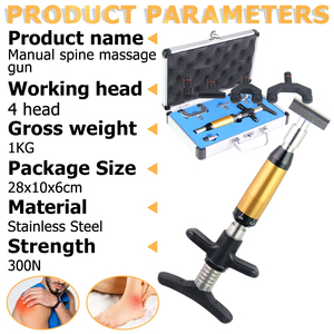 Pistola de ajuste quiropráctico 300N, herramientas de masaje de columna vertebral, terapia de alivio del dolor de extremidades, corrección, masajeador de espalda Manual Espinal, novedad de 2024 - Product Image 4