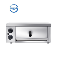 Four à sole électrique commercial moderne à économie d'énergie, 1 ou 2 niveaux, en acier inoxydable, avec commande par bouton, pour boulangerie, pizza, pain et pâtisseries