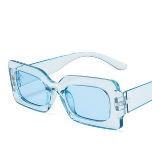 Wholesale square Hip Hop <strong>Glasses</strong> Jelly <strong>Colored</strong> Small Frame Sunshade Sun <strong>Glasses</strong> - Product Image 6