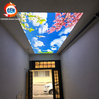 Plafond en PVC extensible bleu ciel ignifuge B1 B2, imperméable, meilleur rapport qualité-prix, facile à installer, pour salle scolaire