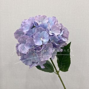 Bouquet de fleurs artificielles d'hortensias en soie, haute simulation, pour décoration de mariage, rose, bleu, violet, blanc - Product Image 3