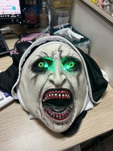 Prix de gros Hallowmas Latex nonne masque d'horreur blague accessoires de fête horrible Cosplay Costume pour les vacances - Product Image 6