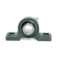 Roulement à palier UCP204, marque GTRS, boîtier en fonte, acier chromé, lubrifié à la graisse, P0 20x47x134mm, haute qualité, 120°C max.