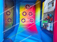 Château gonflable commercial, jeux de lancer de balles de carnaval, figurines d'action anime, jouets promotionnels pour location événementielle