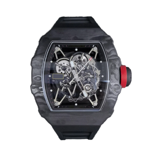 Montre mécanique pour garçons tendance de marque, boîtier en titane de luxe, bracelet en silicone noir, vente chaude 2025 - Product Image 1