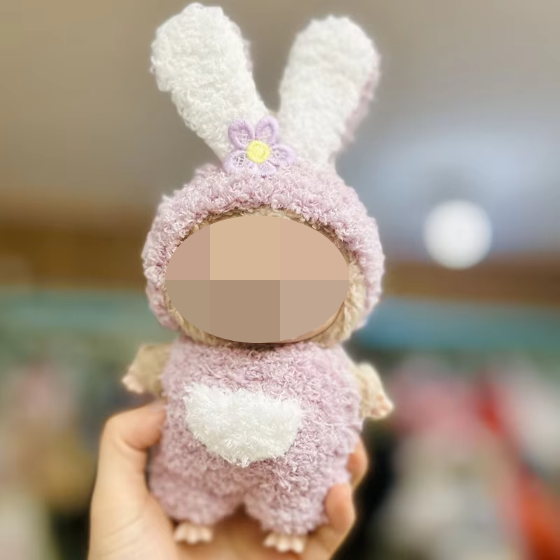 Ensemble 2 pièces serre-tête et oreilles de lapin violet