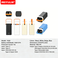 Banque d'alimentation portable rechargeable avec écran numérique, charge sans fil, micro USB, aluminium ABS, 40000mAh, haute capacité pour ordinateur portable