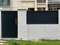 Panneaux de clôture en aluminium robuste à persiennes, design moderne, résistants à la décomposition, faible entretien, hauteur 1,8 m, sécurité anti-escalade