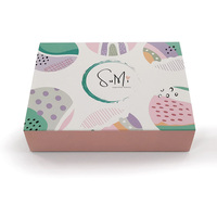 Boîte cadeau en carton ondulé personnalisée pour macarons, biscuits, collations, bonbons, avec séparateurs