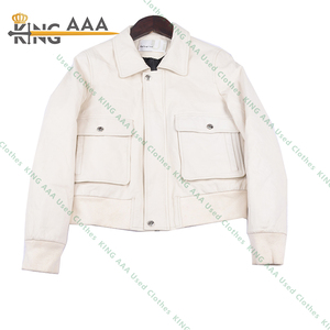 Veste en cuir d'<span class=keywords><strong>occasion</strong></span> pour homme, <span class=keywords><strong>grande</strong></span> <span class=keywords><strong>taille</strong></span>, style mode, <span class=keywords><strong>vêtements</strong></span> de seconde main pour l'hiver, prix de gros, commande minimum 45kg - Product Image 6