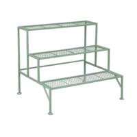 Support de plantes vertical à 3 niveaux en fer rétro écologique pour l'extérieur, étagère de jardin, support de pot de fleurs antidérapant