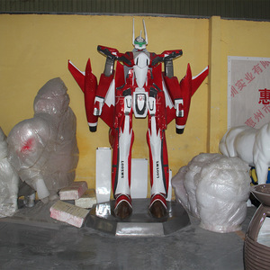 Escultura de Robot de Anime en Plástico Reforzado con Fibra de Vidrio, Figura Artística Moderna para Montar en el Suelo Exterior, Modelo de Resina - Product Image 2