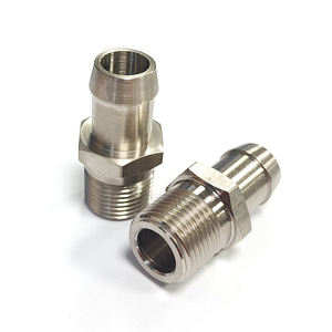 1/2NPT bis Barb Schlauch adapter Ansaug krümmer Heizungs schlauch Zubehör Auto motor Chromstahl Allgemeiner Rohr verbinder - Product Image 5