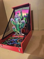 Jeu de lancer de sacs de fèves de carnaval écologique, pliable, avec armoire en bois, personnalisable en couleur et logo, pour foire