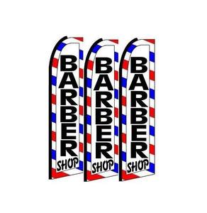 Spanduk Promosi Luar Ruangan Berkualitas Tinggi, Bendera Pantai Bentuk Bulu, Persegi Panjang, dan Air Mata untuk Iklan Barber - Product Image 4