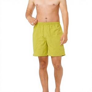 Pantalones Cortos de Hombre de Poliéster 100% con Diseño Novedoso 2026, Personalizados para Verano, Color Sólido, Cintura Elástica, Casuales, con Bolsillo con Cremallera, Diseño Masculino - Product Image 1