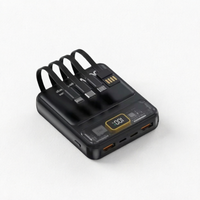 Offre Spéciale : Mini Power Bank 10W Haute Capacité avec Câble Intégré 10000mAh – Recharge USB Rapide Portable pour l'Extérieur