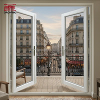Fenêtre à battant moderne en acier inoxydable avec isolation thermique en alliage d'aluminium pour usage extérieur de villa