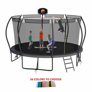 <span class=keywords><strong>Trampoline</strong></span> d'extérieur à arche incurvée de haute qualité 6-16FT, tapis résistant à l'usure et à haute élasticité, château gonflable pour jardin familial - Product Image 6