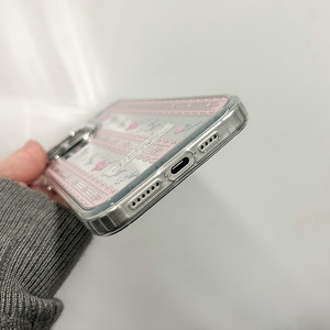 <span class=keywords><strong>Coque</strong></span> de téléphone en dentelle à motif floral effet miroir pour <span class=keywords><strong>iPhone</strong></span> 17 16 15 14 Pro Max 14 Pro, protection anti-chute, film de protection d'objectif pour femmes 13 <span class=keywords><strong>12</strong></span> - Product Image 4