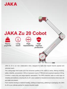 JAKA Zu20 Robot Colaborativo de 6 Ejes con Carga Útil de 20 kg, Nuevo Brazo Robótico con Motor PLC, IP65, Alcance de 1780 mm, Precisión de 0.60 mm, 1 Año de Garantía - Product Image 4