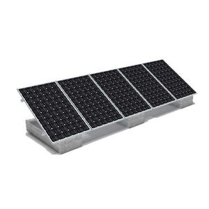 Système de panneaux solaires à toit plat lestés en alliage d'aluminium certifié TUV, supports au sol en plastique pour panneaux solaires, supports de montage pour cour - Product Image 2