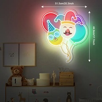 Personnages d'anime personnalisés modèle enseigne lumineuse au néon impression UV led néon