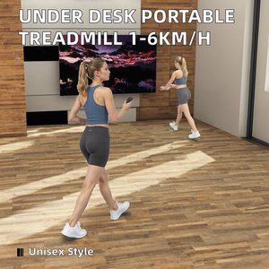 Tapis Roulant Elettrico Portatile da Scrivania 1-6km/h con Display LED, Macchina Fitness Pieghevole per Casa e Ufficio - Product Image 2