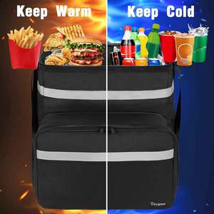 กระเป๋าส่งพิซซ่าแบบมีฉนวน, กระเป๋าส่งอาหารขนาดใหญ่, กระเป๋าเก็บความเย็นสำหรับปิกนิกกลางแจ้ง - Product Image 6