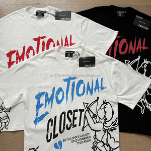 Trending MIXED EMOTION Top Quality Heavyweight 100% Cotton Tee <b>Shirt</b> Streetwear Graphic Printed Oversized <b>T</b>-<b>Shirts</b> for Men - Product Image 2