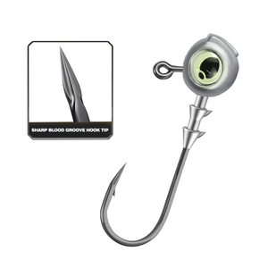3.5g 5g 7g 10g chì đầu câu cá móc sáng Cá mắt móc sống mồi Jig đầu Bionic đêm phát sáng móc chì - Product Image 3