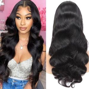 Peluca de Cabello <span class=keywords><strong>Humano</strong></span> con Frente de Encaje 13x4, Corte Bob Corto con Ondas Suaves, Densidad 200%, para Mujeres Negras - Product Image 3