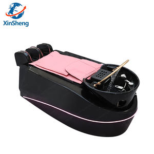 Elektrikli pembe taşınabilir Salon masaj şampuan yatak kuaför yıkama kasesi sandalye pembe şampuan lavabo ve sandalyeler - Product Image 6