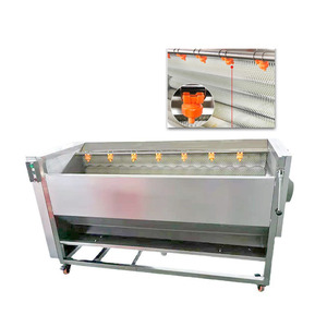 Máquina Comercial Nueva para Limpieza de Patatas, Zanahorias y Raíces Vegetales, Máquina de Lavado y Pelado con Cepillo de Rodillos para Frutas, Motor Principal - Product Image 5